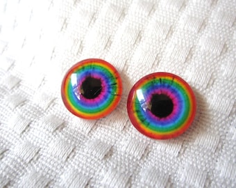 16mm glass eye cabochons