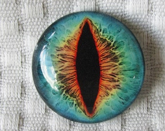 Dragon eye, glass eye, 30mm cabochon, 30mm glass eye