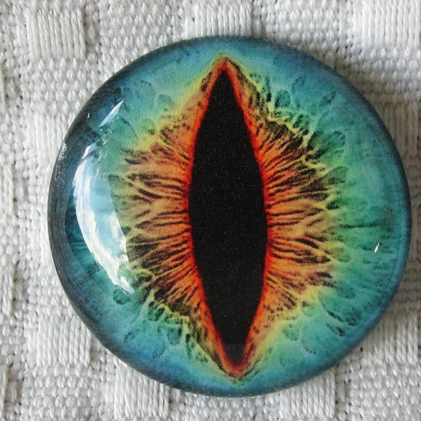 Dragon eye, glass eye, 30mm cabochon, 30mm glass eye