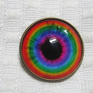 Sew on Glass eyes-Plushie glass eyes-Rainbow eyes-20mm-18mm-16mm-14mm-12mm- glass loop backed eyes-glass cat eyes