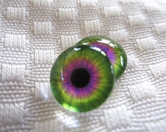 Jewelry eyes glass eyes 14mm cabochons