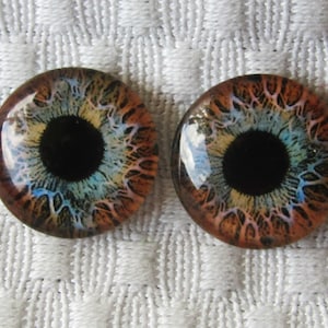 Glass eyes-20mm-18mm-16mm-14mm-12mm- Eyes for dolls and sculpture