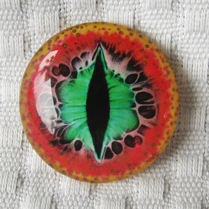 Dragon eye 30mm glass cabochon for jewelry making and art sculptues