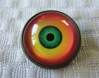 Sew on Glass eyes-20mm-18mm-16mm-14mm-12mm- loop backed glass eyes-monster eyes