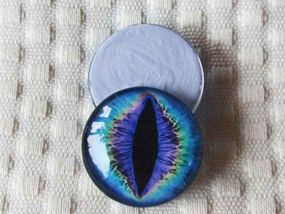 100 Pezzi Occhi In Vetro Per Bambole, Cabochon Rotondi 18 Mm, Effetto Occhio Di Gatto/Drago, Misti Per Creazioni E Gioielli - 2