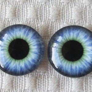 Glass eyes-20mm-18mm-16mm-14mm-12mm- Eyes for dolls and sculpture