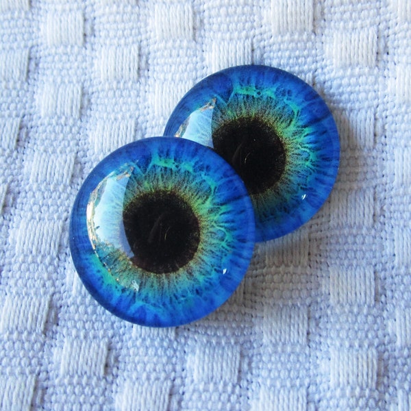 Glass eyes-20mm-18mm-16mm-14mm-12mm- Eyes for dolls and sculpture