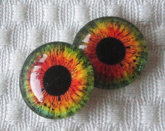 Glass eyes-20mm-18mm-16mm-14mm-12mm- Eyes for dolls and sculpture
