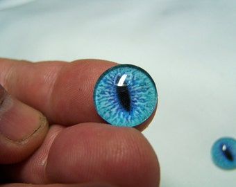 14mm glass eye cabochon for jewelry making or sculpture