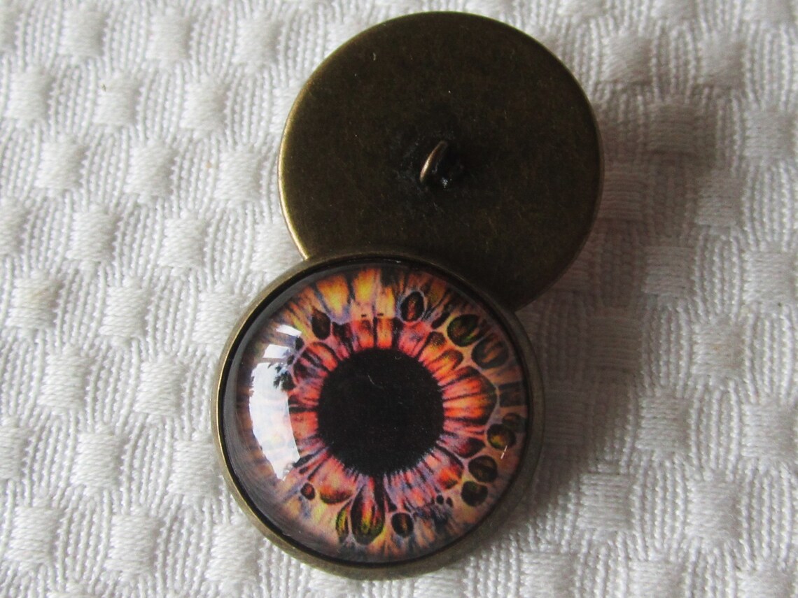 Sew on Glass Eyesglass Eye Buttons Eye Buttons Etsy