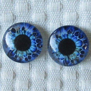 Olhos de vidro de fantasia para escultura de bonecas ou arte alterada