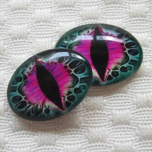Oval glass eyes,18x25mm cabochon, oval glass cabochons