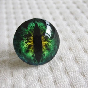 Green glass eyes,25mm glass dragon eye cabochon for jewelry, eyes for sculpture, dragon eyes