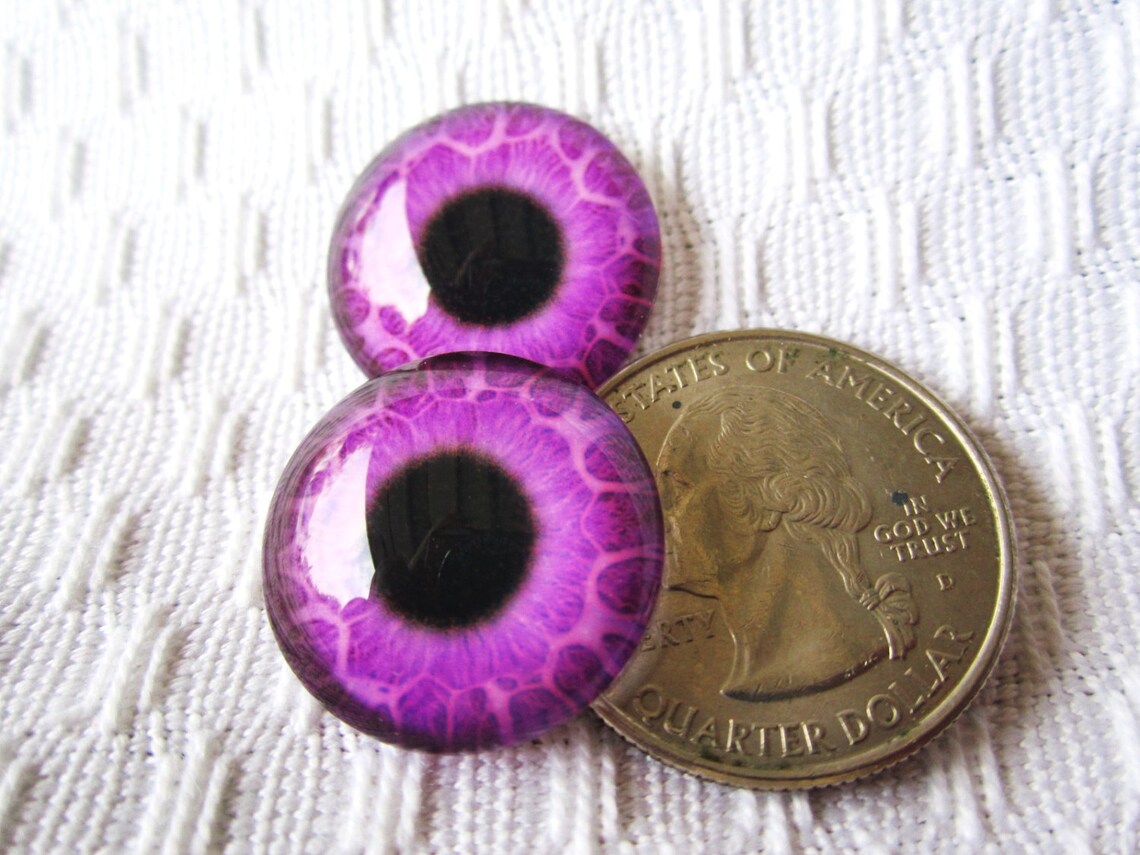 Glass Eyes for Jewelry Making or Crafts 20mm Cabochons Etsy