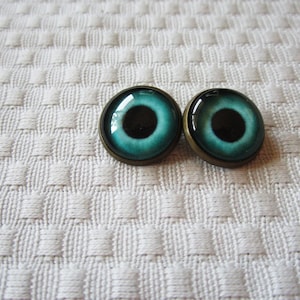 Sew on glass eyes, button back glass eyes, glass buttons