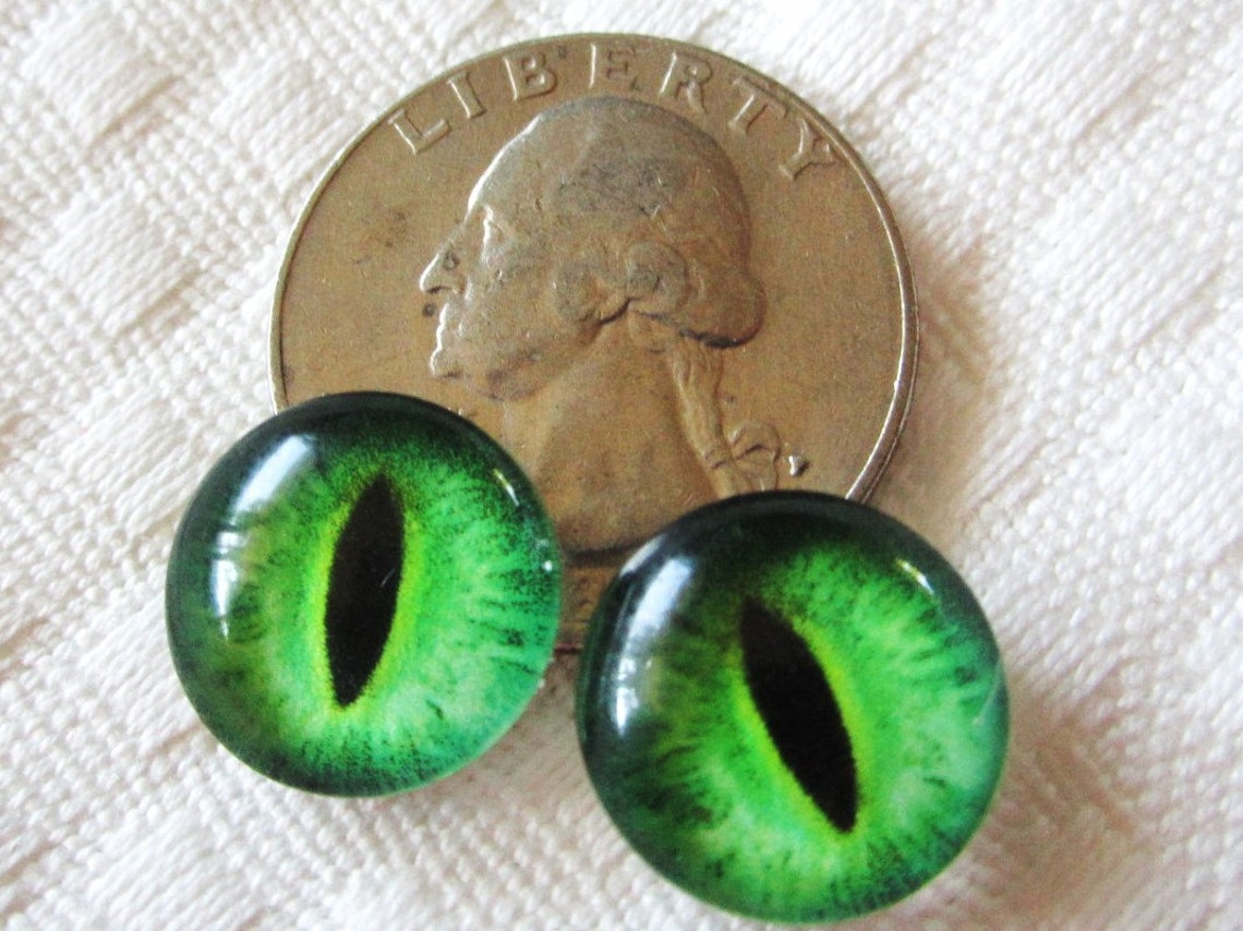 Jewelry Eyes Glass Eyes 14mm Cabochons Etsy