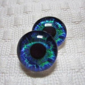14mm glass eyes for beading or wirewrapping jewelry making