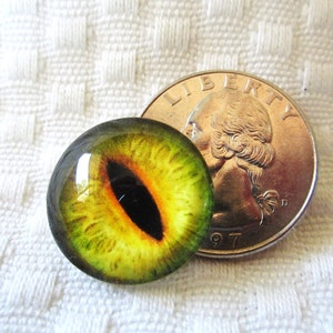 Glass dragon eyes for jewelry making or crafts 20mm cabochons image 5
