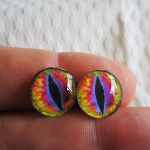 Glass eyes 14mm dragon eyes for fantasy dolls and sculpture