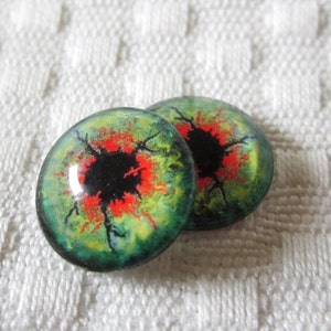 14mm Zombie Glass Eyes: Spooky Doll Eyes