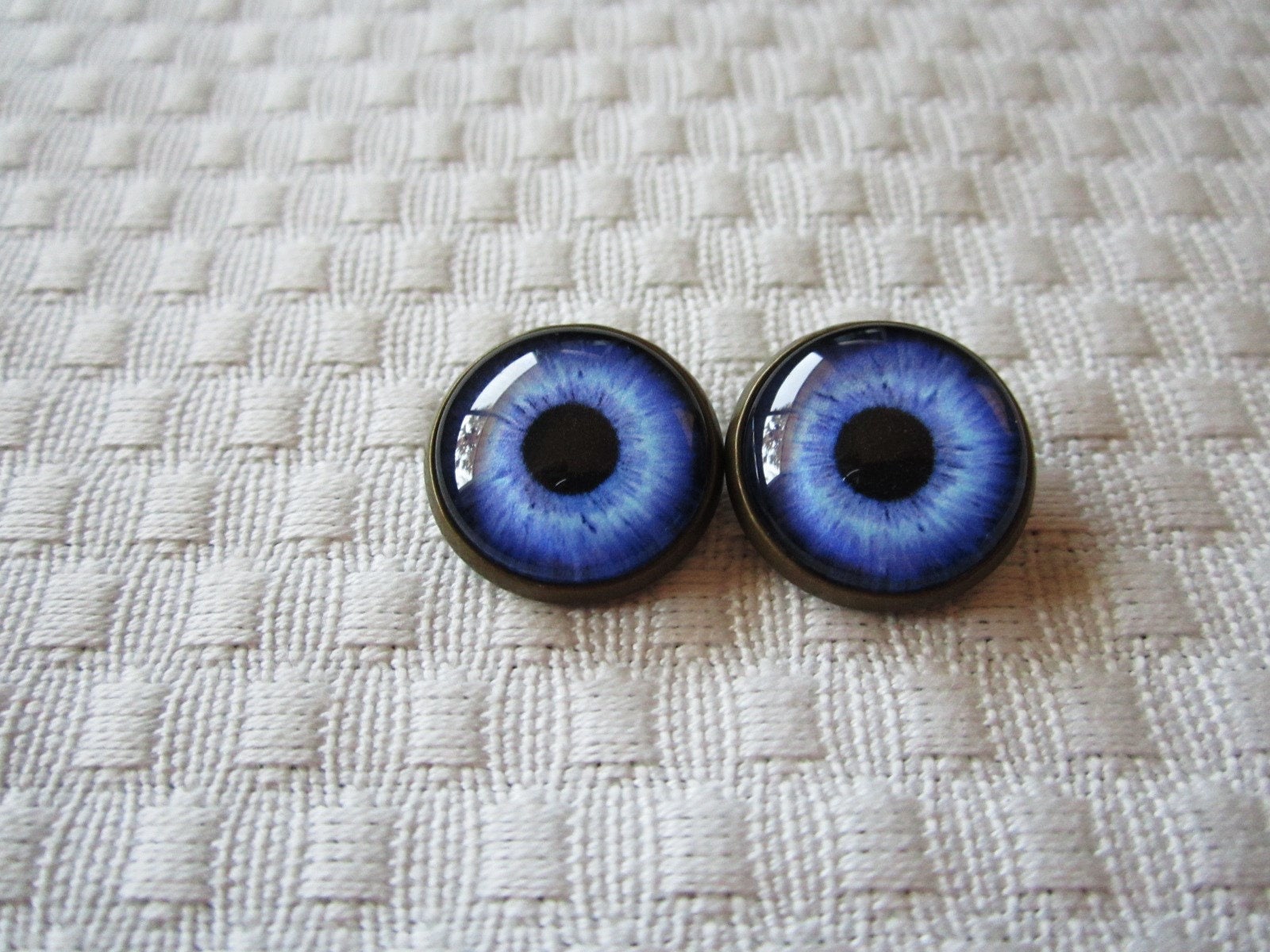 Sew on glass eyes button back glass eyes glass buttons Etsy