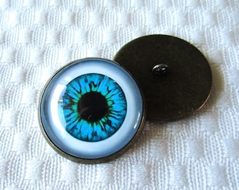25mm sew on glass eyes-wire loop backed eyes-button eyes for soft sculpture,cat eye buttons