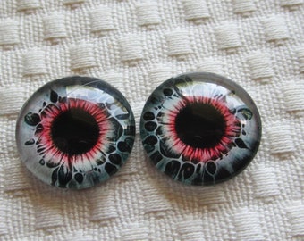 Doll eyes glass eyes for jewelry or sculpture 20mm cabochons