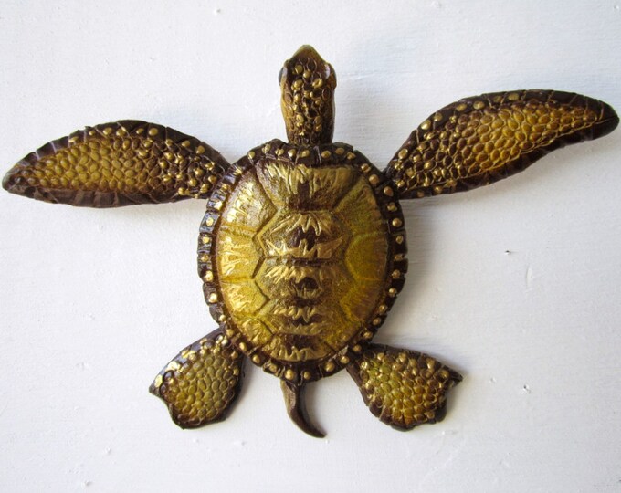 Sea Turtle Sculpture Wall Decor Etsy