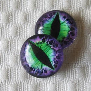 Glass dragon eyes for jewelry making or crafts 20mm cabochons