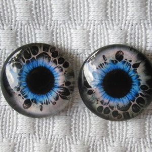 Pairs of Glass  eyes-20mm-18mm-16mm-14mm-12mm- Eyes for art and sculpture