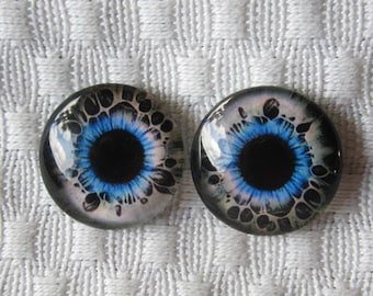 Pairs of Glass  eyes-20mm-18mm-16mm-14mm-12mm- Eyes for art and sculpture