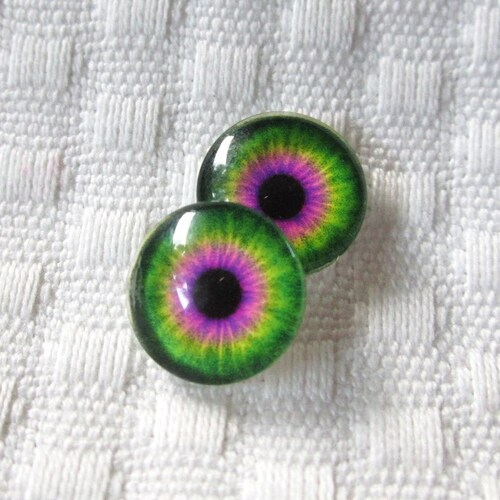 12mm Glass Eyes for Crafts and Jewelry Making Etsy