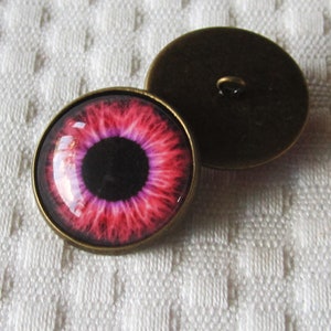 Sew on Glass eyes-Plushie glass eyes-Doll eyes-20mm-18mm-16mm-14mm-12mm- glass loop backed eyes-glass cat eyes