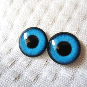 Olhos de vidro cabochão de 16 mm