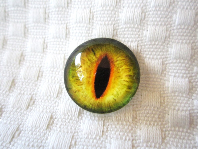 Glass dragon eyes for jewelry making or crafts 20mm cabochons image 3