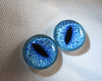 Glass eyes 12mm cat eyes for jewelry or altered art