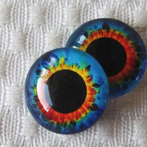 Glass eyes-20mm-18mm-16mm-14mm-12mm- Eyes for dolls and sculpture