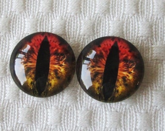 Dragon Glass eyes-20mm-18mm-16mm-14mm-12mm- Eyes for art and sculpture