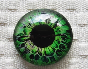 Glass eyes-25mm cabochons-animal eyes-doll eye-creature eyes