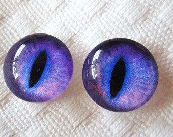 Glass eyes 14mm dragon eyes for fantasy dolls and sculpture