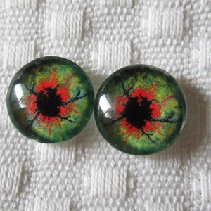 Zombie  doll eyes -spooky eyes for figurines and dolls
