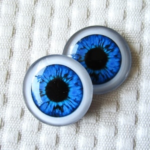 Glass eyes-25mm-20mm-18mm-16mm-14mm-12mm- Eyes for dolls and sculpture