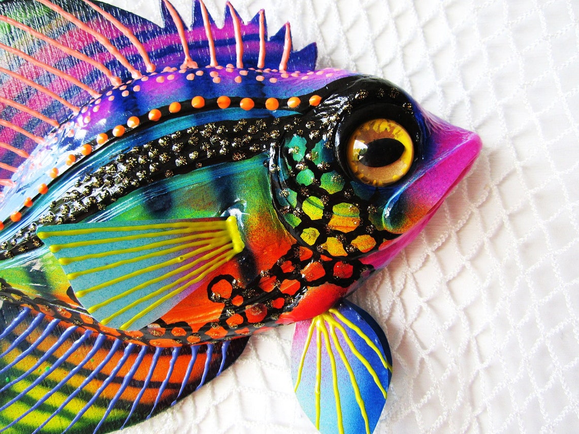 Fish art wall sculpture Etsy