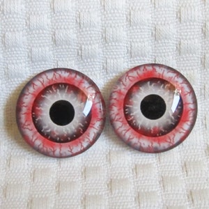 Zombie Glass eyes-20mm-18mm-16mm-14mm-12mm- Eyes for dolls and sculpture
