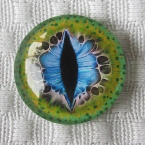 Dragon eye 25mm glass eye cabochon for jewelry or sculpture