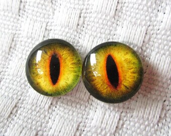 Glass cabochons 12mm eyes cabochons  sculpture and crafts