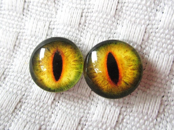 Glass cabochons 12mm eyes cabochons  sculpture and crafts