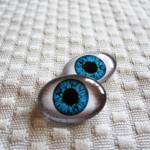 Oval glass eyes,human eyes, doll eyes,18x25mm,cabochon,small oval glass cabochons