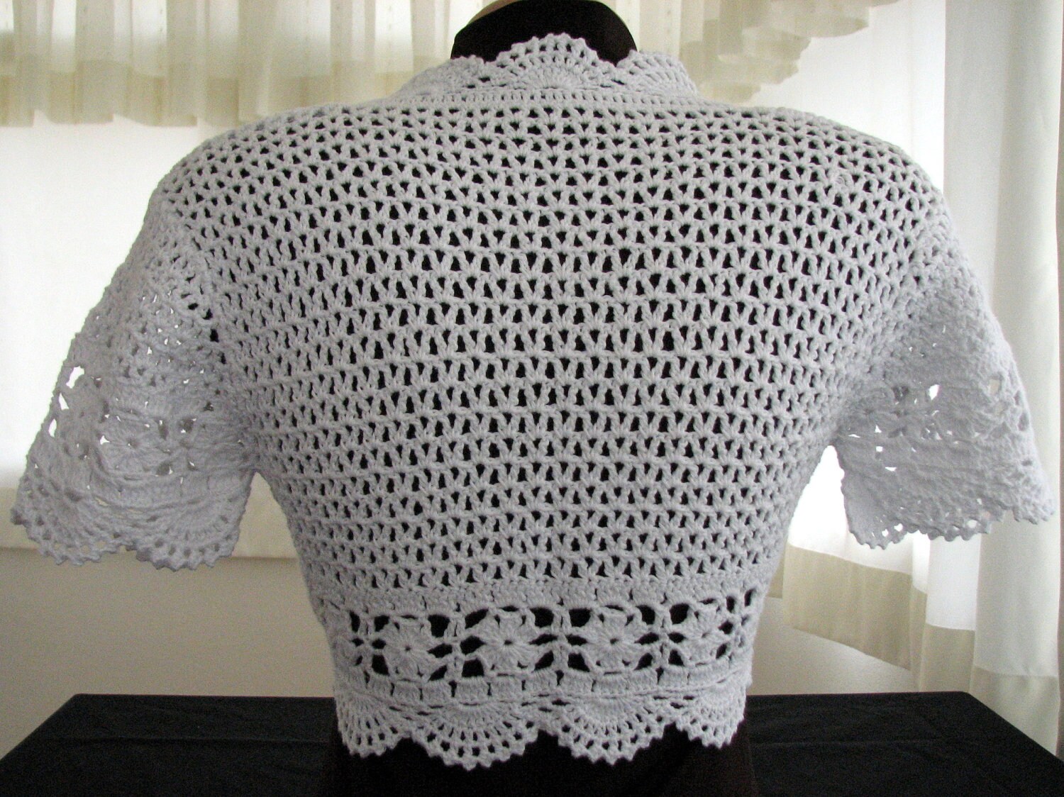 White Crochet Bridal Bolero Shrug Ready for Worldwide - Etsy