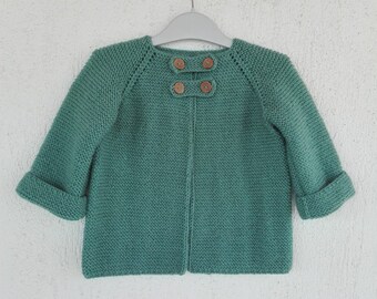 Handmade Sweater Cardigan for 2-3 Year-Old Kids - Ready for Worldwide Shipping